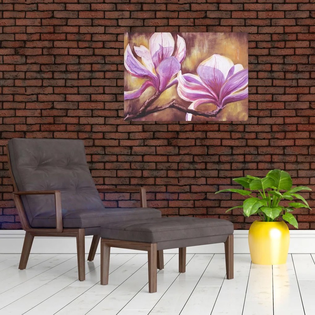 Obraz - Kvety magnólie (70x50 cm)