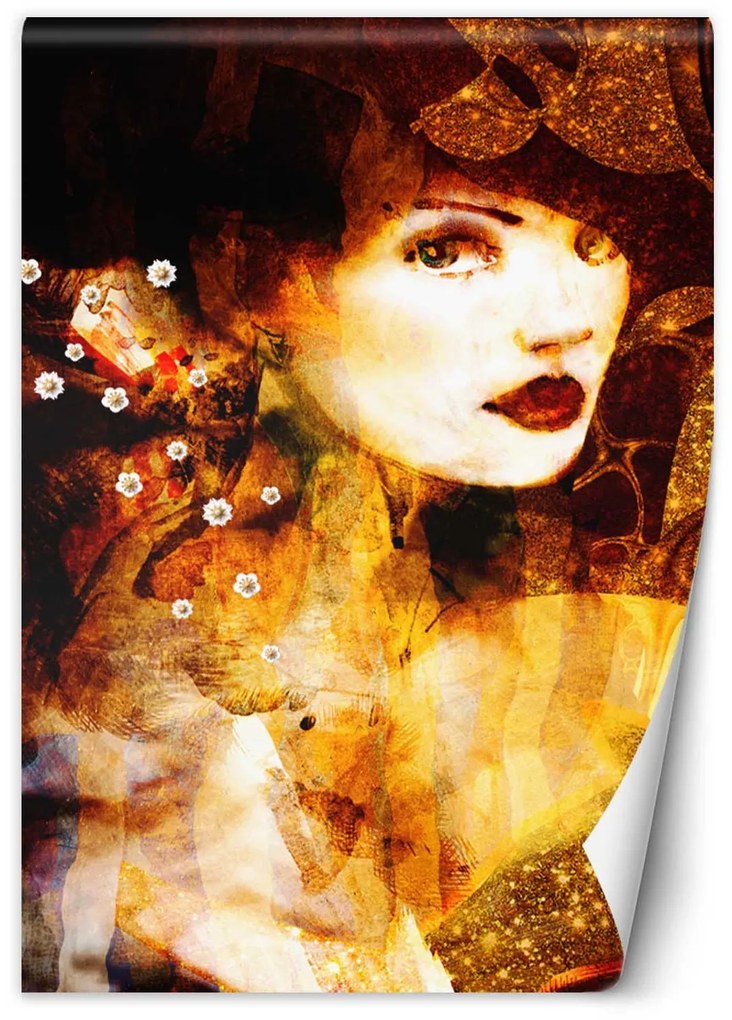 Gario Fototapeta Portrét, zlatá žena Materiál: Vliesová, Rozmery: 150 x 210 cm