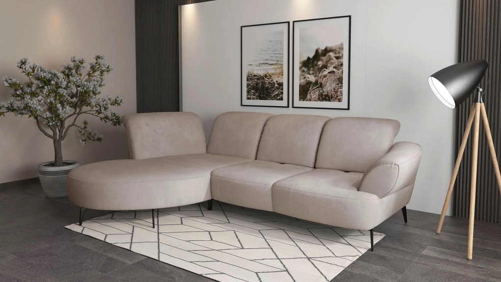 XXXLutz ROHOVÁ SEDAČKA, textil, sivobéžová Sit & More - Sedačky - 000144013238