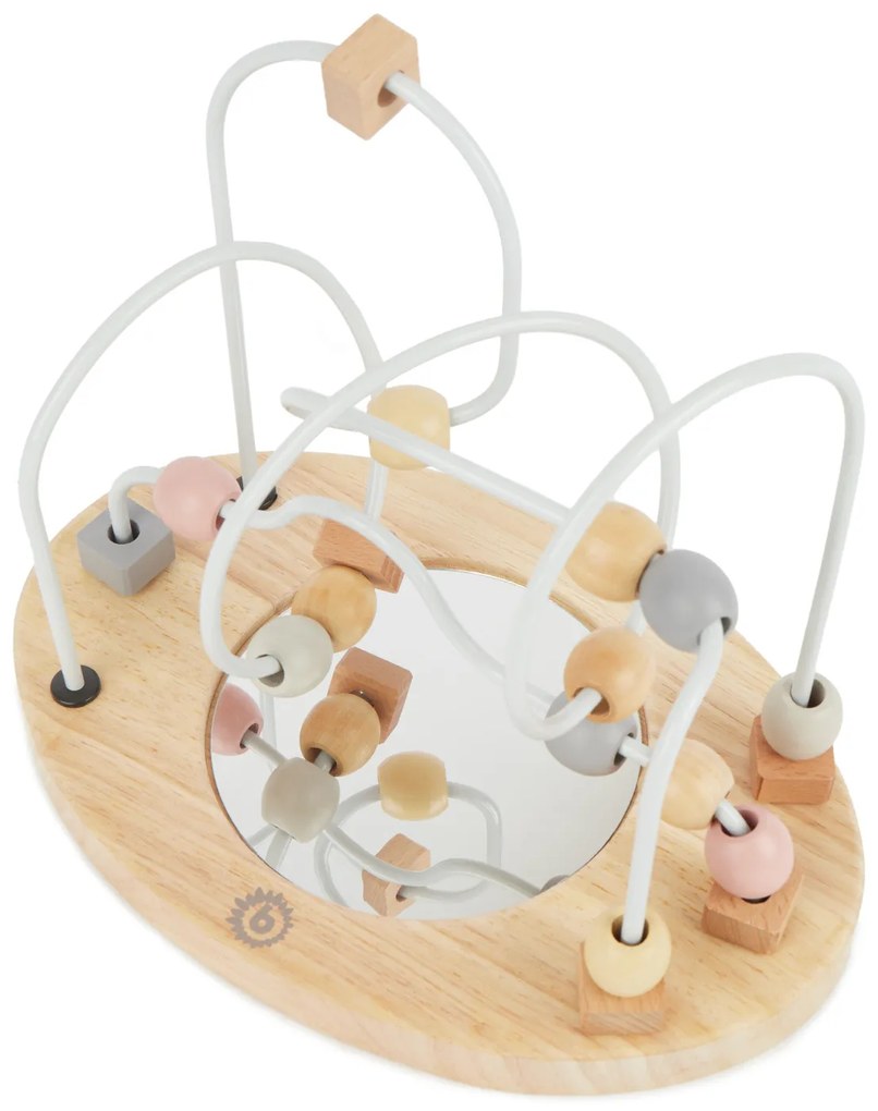 Bieco - Motorický labyrint so zrkadielkom – ružový