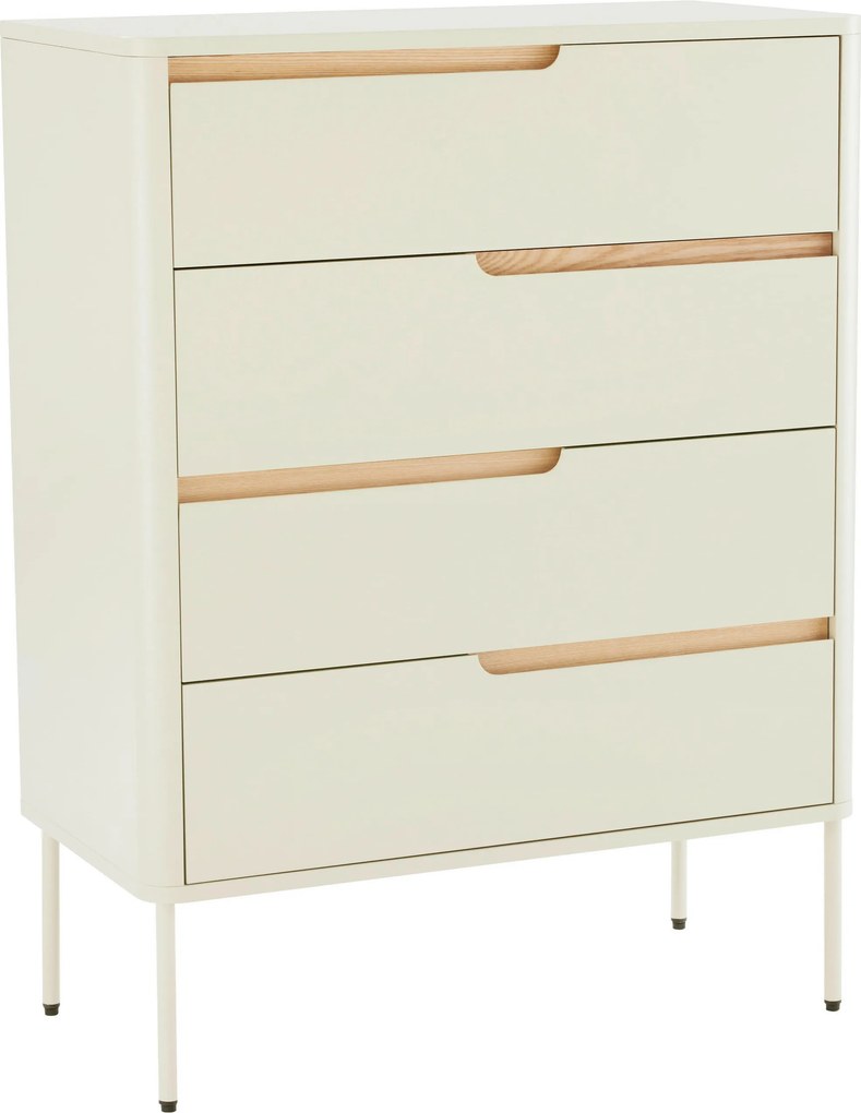XXXLutz KOMODA, dub, sivobiela, 80/105/40 cm Carryhome - Komody - 001352001703