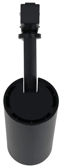 LED Bodové svietidlo do lištového systému MAGNETIC TRACK LED/10W/48V čierna