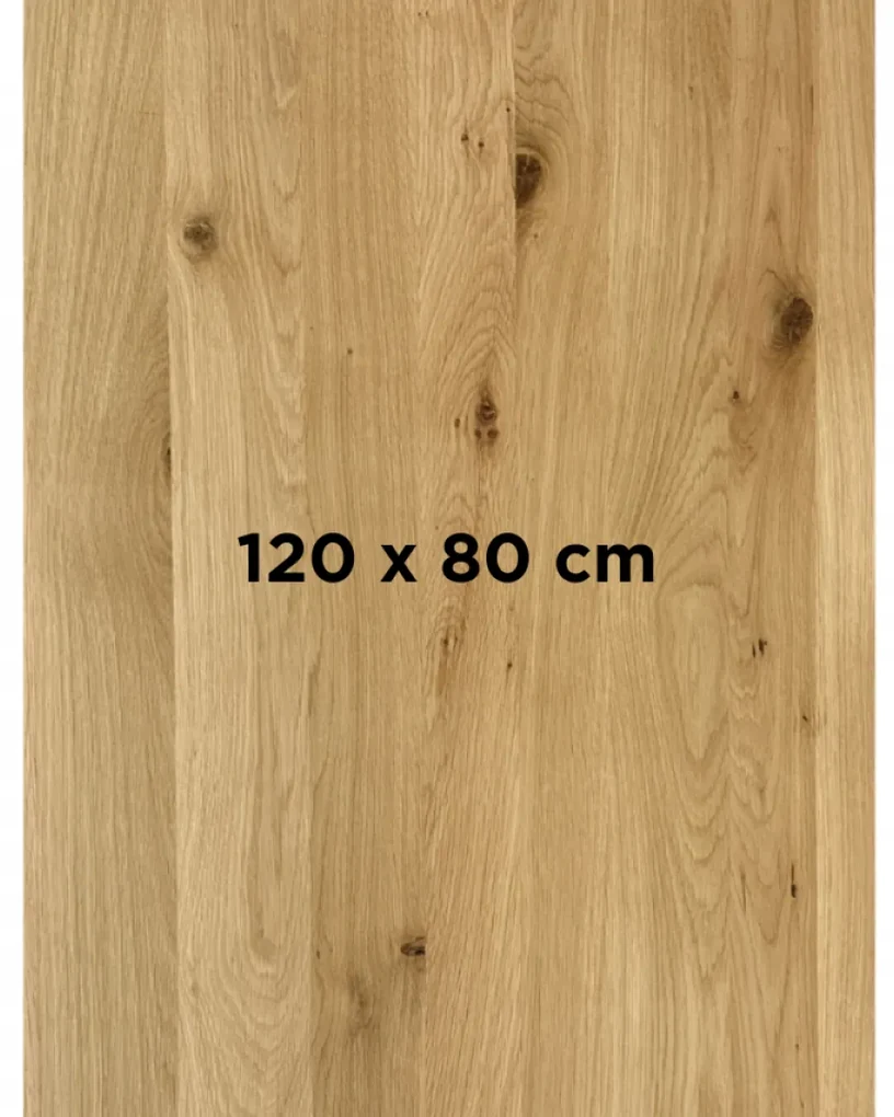 DUBLINO OAK PREMIUM 40 MM - MASÍVNA STOLOVÁ DOSKA 120 x 80 cm