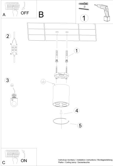 Sollux SL.1210 - LED Bodové svietidlo ZOE LED/9W/230V čierna