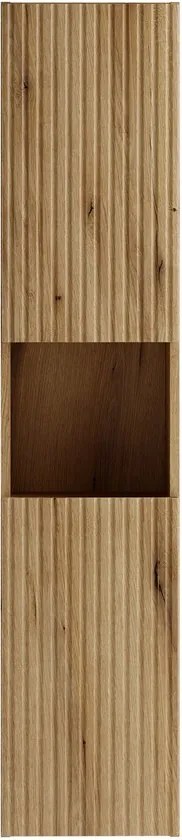 Vysoká závěsná koupelnová skříňka Nova 80-30-2D dub coast evoke