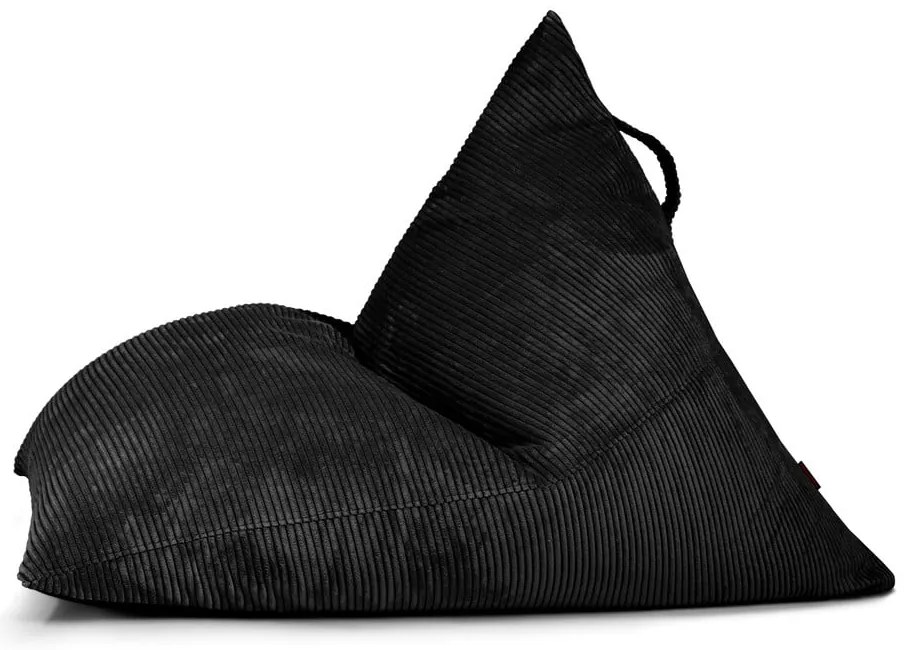 Čierny menčestrový sedací vak Razz – SLOWDOWN