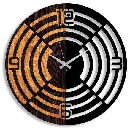 Nástenné hodiny pr. 56 cm 1xAA drevo/kov