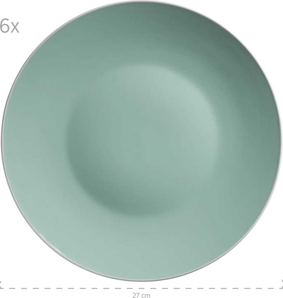 Mäser Jedálenská súprava riadu 24 ks ELISSA – zelená lesk