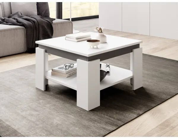 Konferenčný stolík OLAF biela/antracit