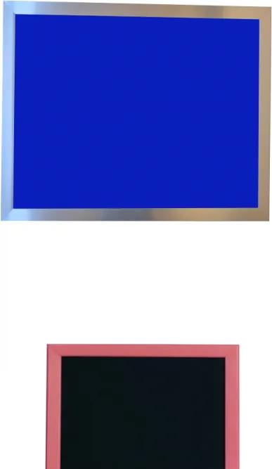 Toptabule.sk CHRM01 Modrá kriedová tabuľa PREMIUM v chromovom ráme 90x180cm / magneticky