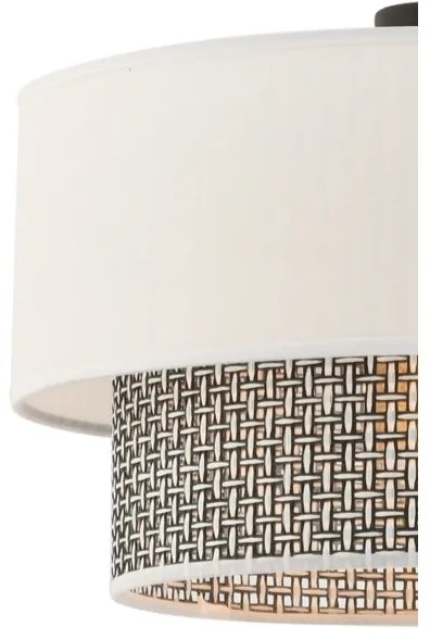 Luster na lanku ECHO 1xE27/60W/230V krémová/šedá