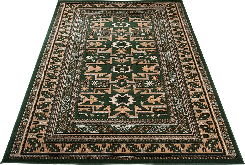TA Koberec 9162A Z_GREEN EUFRAT BLX Zelený Obdĺžnikový Rozmer: 80x150 cm