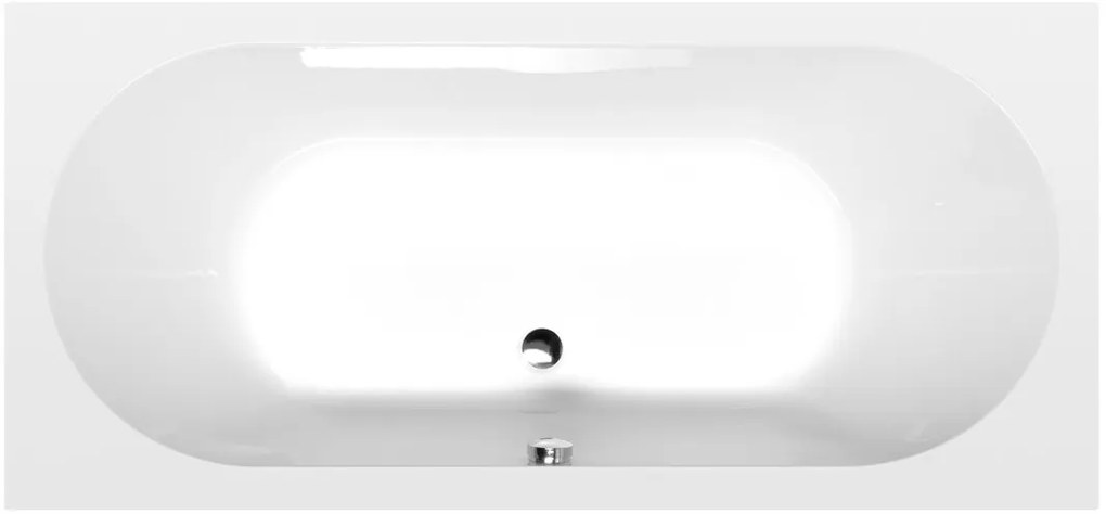 Aqualine Aqualine, JIZERA obdĺžniková vaňa 170x80x39cm, biela, G1780