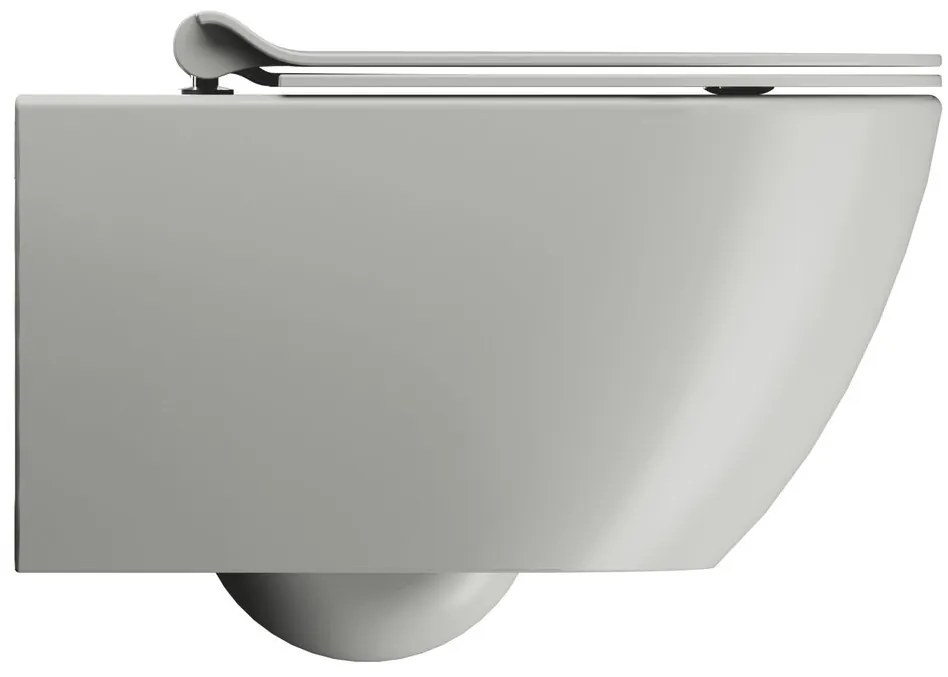 GSI GSI, PURA závesná WC misa, Swirlflush, 36x55cm, Cenere dual-mat, 881517