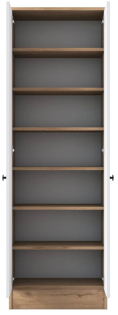 Vysoký botník Pajo 60 cm ořech/bílý