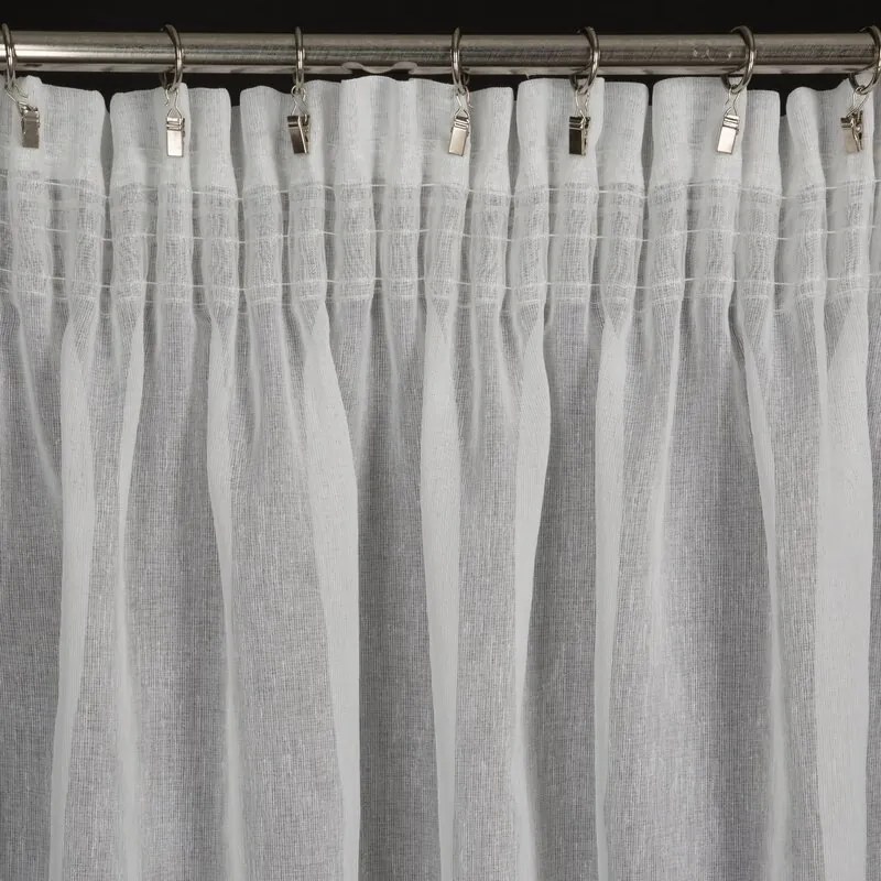 Dekorstudio Hotová záclona so striebornou potlačou LINZI
