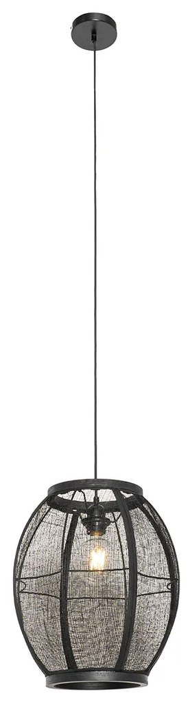Orientálne závesné svietidlo čierne 35 cm - Rob
