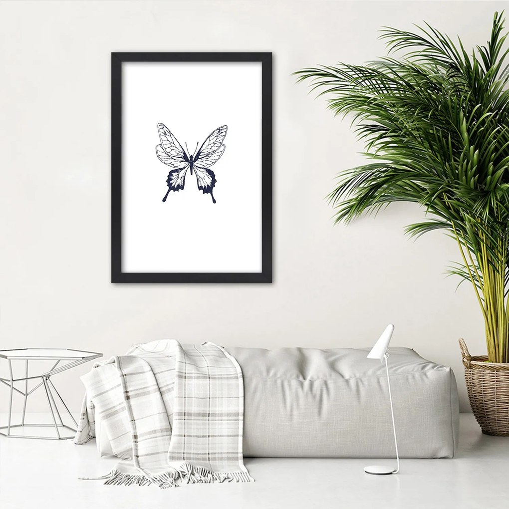Gario Plagát Kreslený motýľ Farba rámu: Bez rámu, Rozmery: 40 x 60 cm