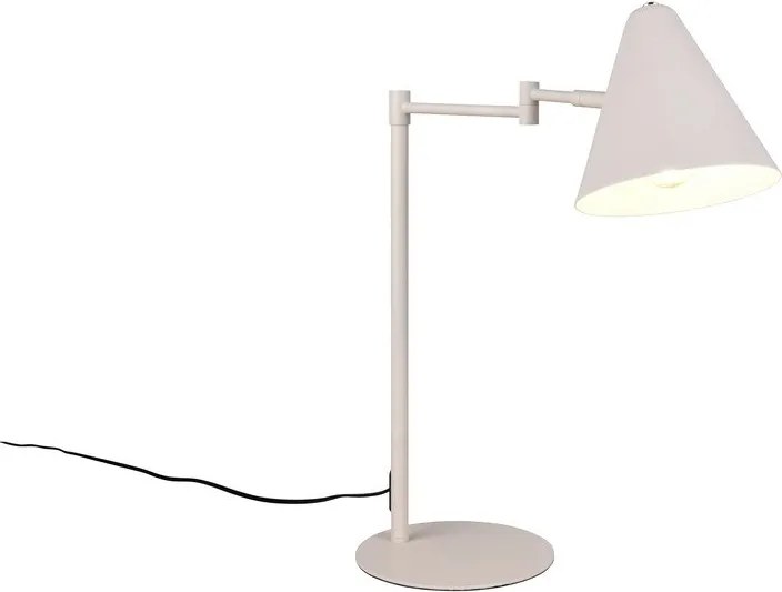 Slonovinová stolová lampa s ohýbateľnou konštrukciou (výška 50,5 cm) Cosima – Trio