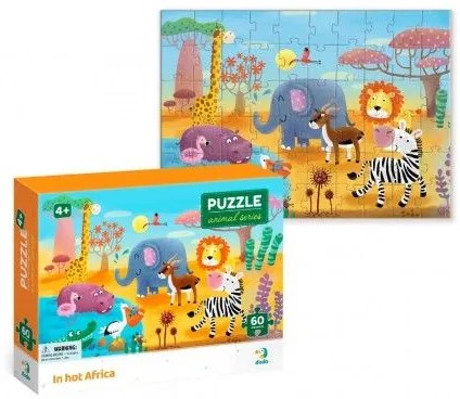 Puzzle Afrika 32x23cm 60 dielikov