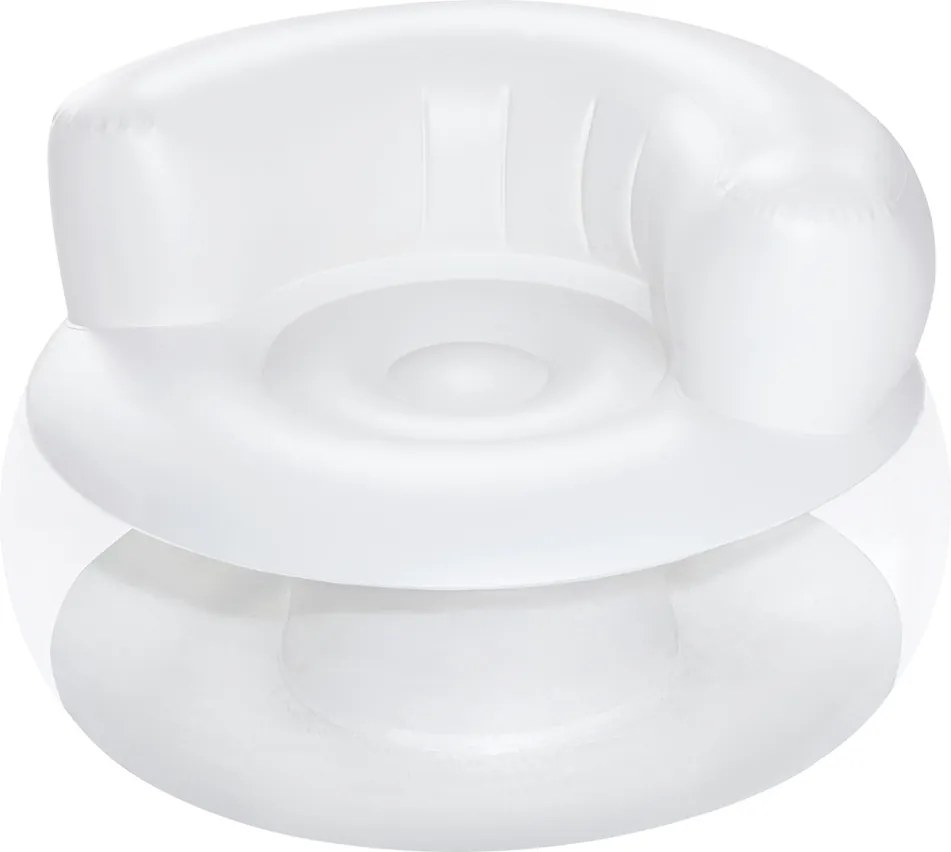 Bestway Nafukovacie kreslo biele 112 x 112 x 70 cm 75138