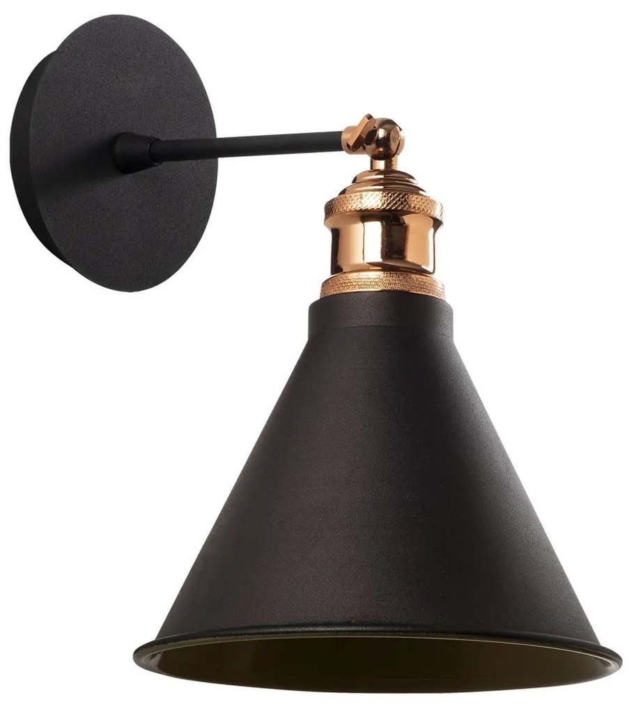 Nástenná lampa Berceste IV čierna