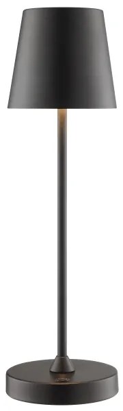 Brilliant - LED stmievateľná nabíjateľná dotyková stolná lampa ELORA LED/2,5W/5V 2700K IP44 čierna
