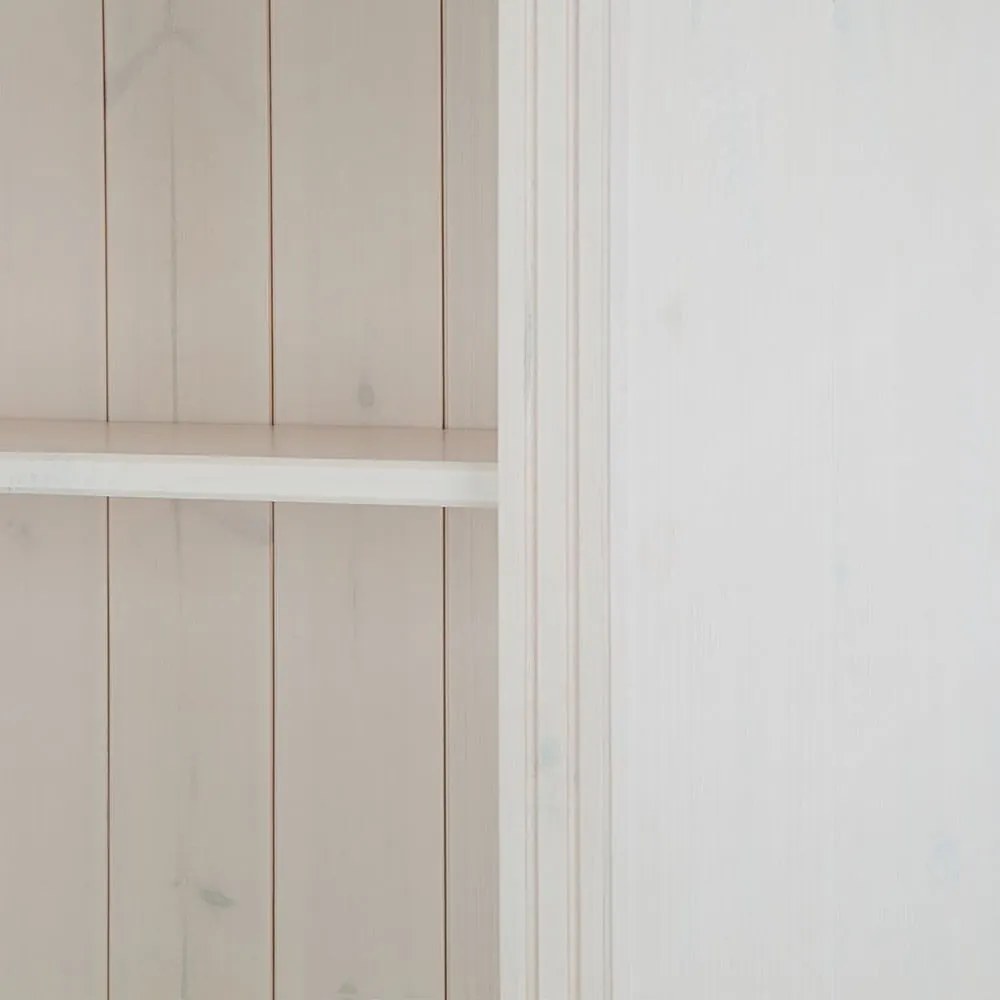 Biela TV zostava z borovicového dreva 140x223 cm Anita – Støraa