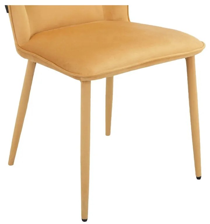 Žlté zamatové jedálenské stoličky v súprave 2 ks Wilma – Støraa