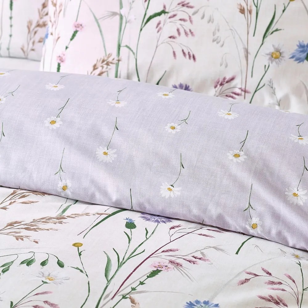 Obliečky na dvojlôžko v levanduľovej a béžovej farbe 200x200 cm Grasmere – Catherine Lansfield