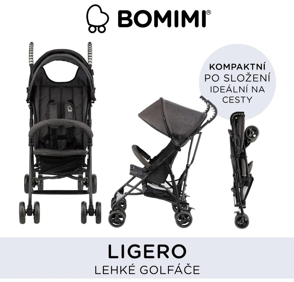 Bomimi LIGERO golfky (6m-15kg) ANTHRACITE melange