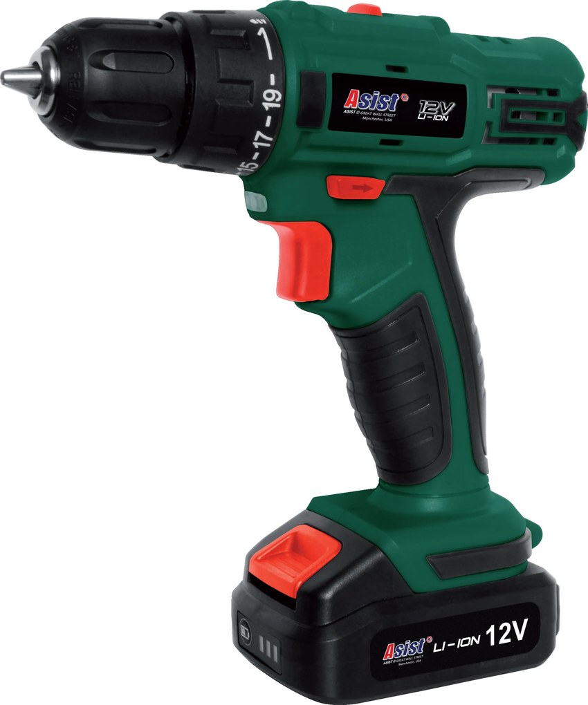 ASIST AE2V12DN-201 Akumulátorová vŕtačka 12 V, 2,0 Ah