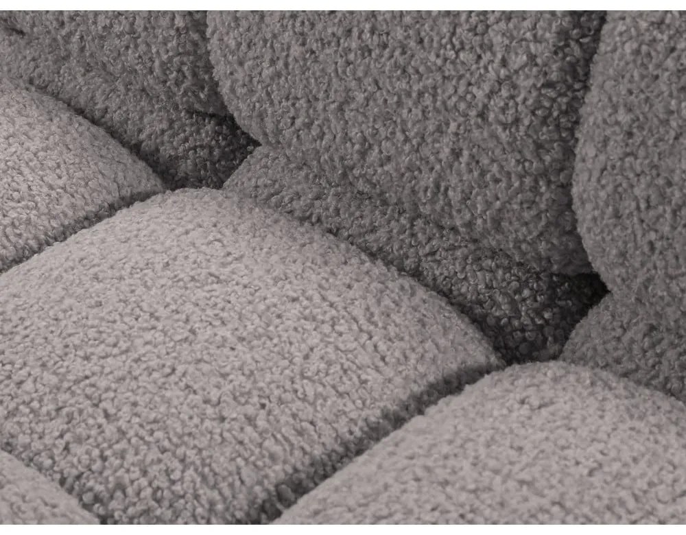 Svetlosivá pohovka z textílie buklé 288 cm Bellis – Micadoni