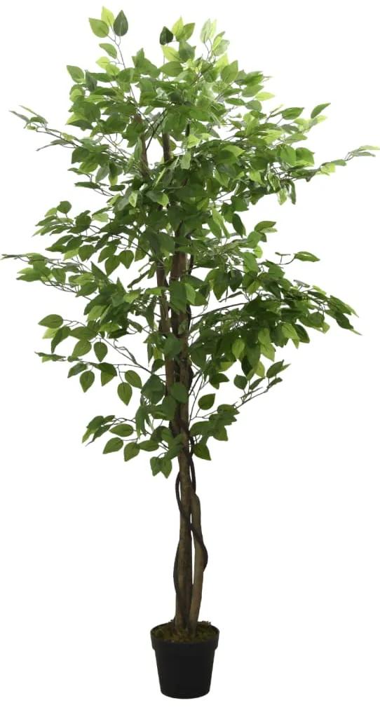 Umelý fikusový strom 1008 listov 180 cm zelený 359018