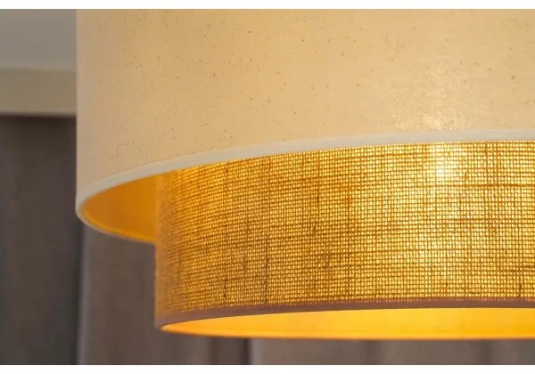 Duolla - Luster na lanku BOHO 1xE27/15W/230V pr. 60 cm béžová/hnedá