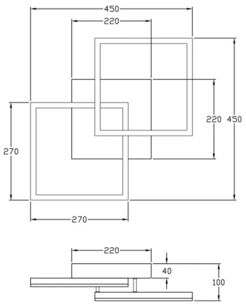 Fabas Luce 3394-22-282 - LED Stmievateľné svietidlo BARD 39W/230V 3000K antracit