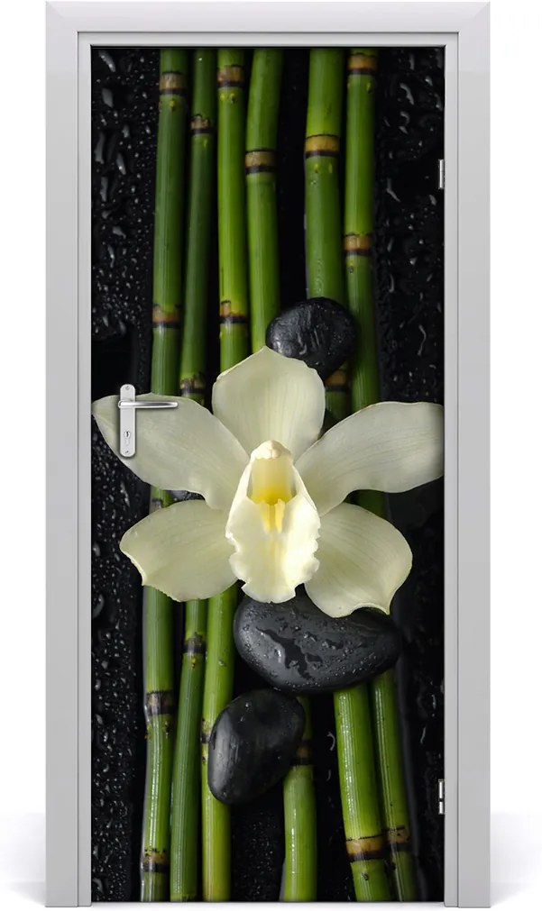 Fototapeta samolepící Orchidej a bambus