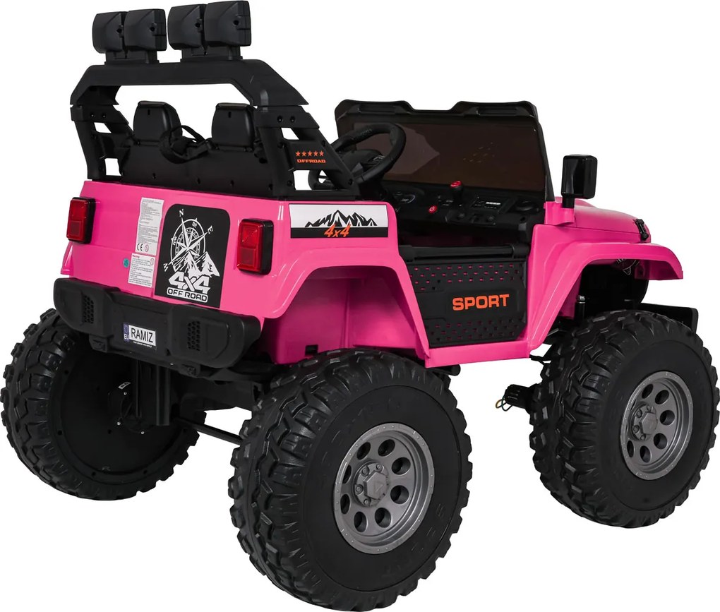 Ramiz Extrémne športové vozidlo 4x4 Variabilná veľkosť Ružová