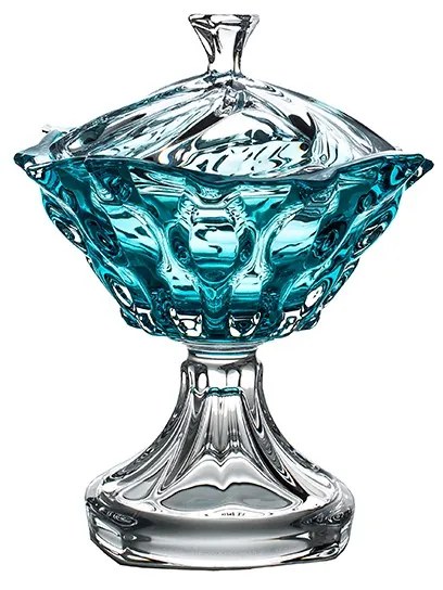 KRIŠTÁĽOVÁ MISKA BOHEMIA SAMBA AQUAMARINE 305MM