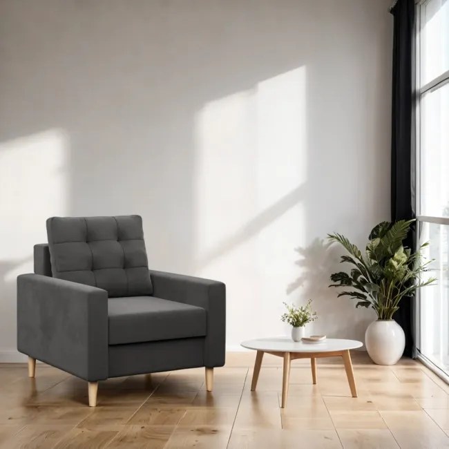 Kreslo BLANK Comfort sivé