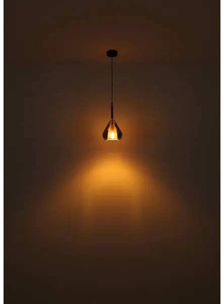 Globo 15542 - Luster na lanku GEEKY 1xE27/60W/230V pr. 20 cm čierna