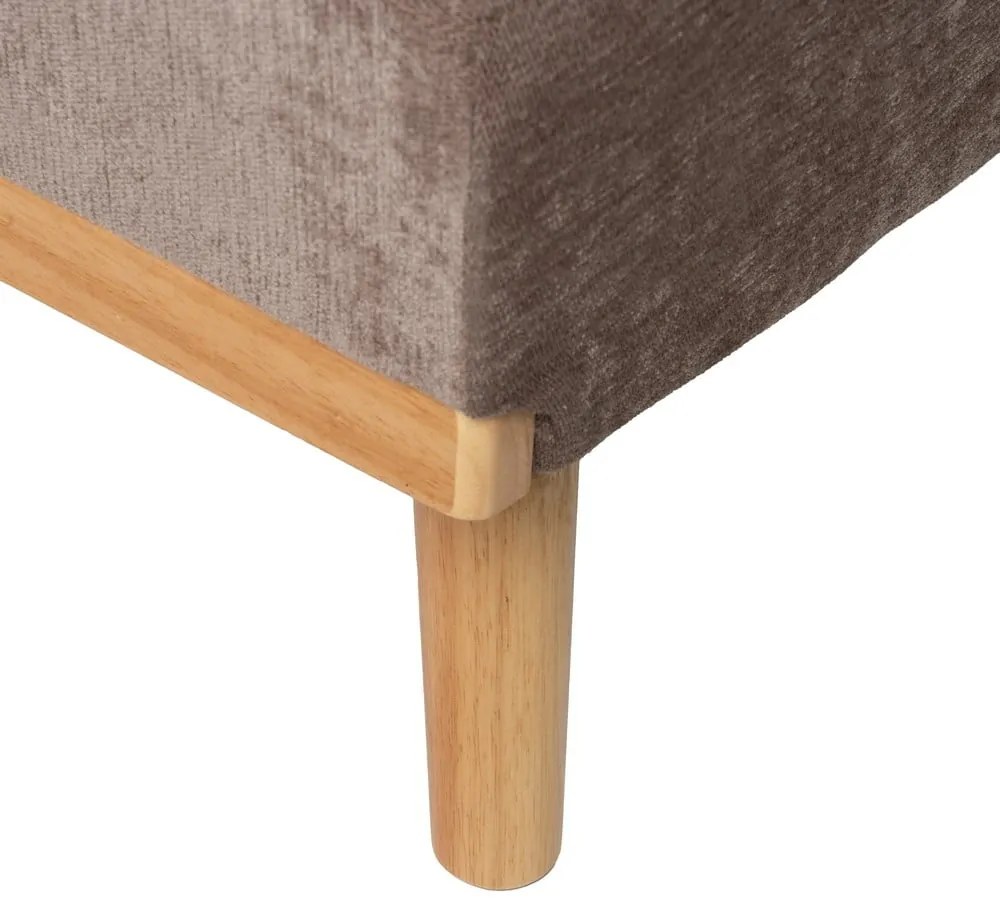 Hnedá ženilková rozkladacia pohovka 178 cm – Ixia