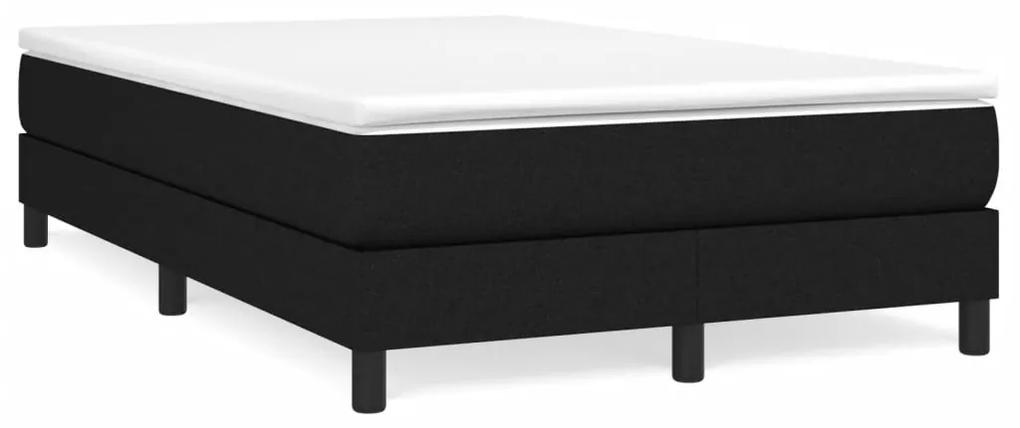 Boxspring posteľ s matracom čierna 120x190 cm látka 3269659