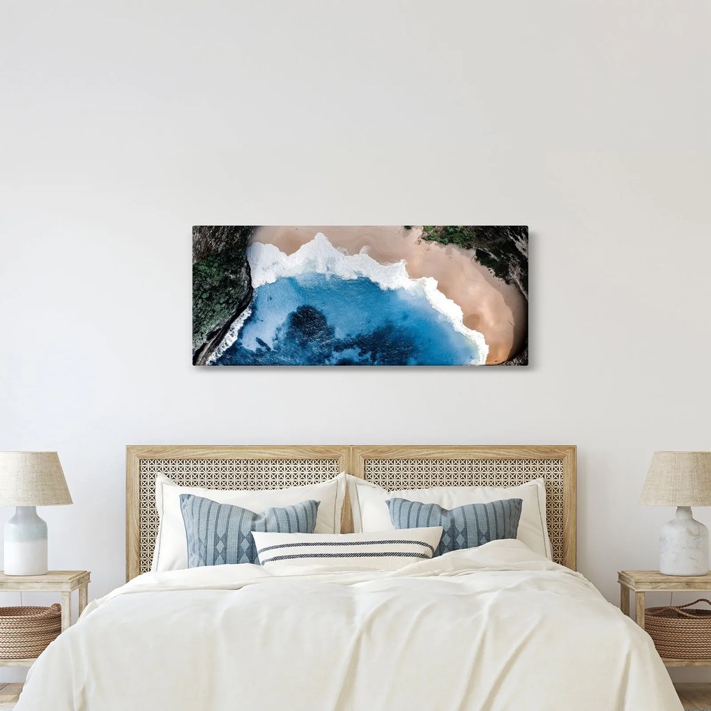 Obraz pláže Nusa Penida, Indonézia (120x50 cm)