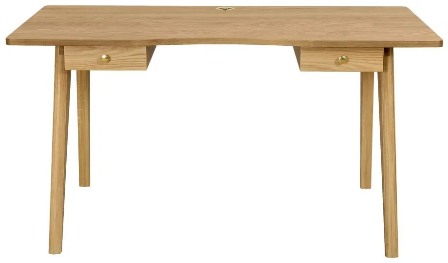 Pracovný stôl v dekore duba 70x140 cm Nice – Woodman