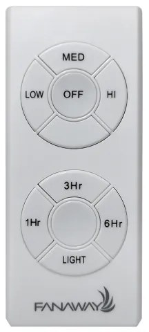 FANAWAY 512120 - Stropný ventilátor EVORA 2xE27/15W/230V + diaľkové ovládanie