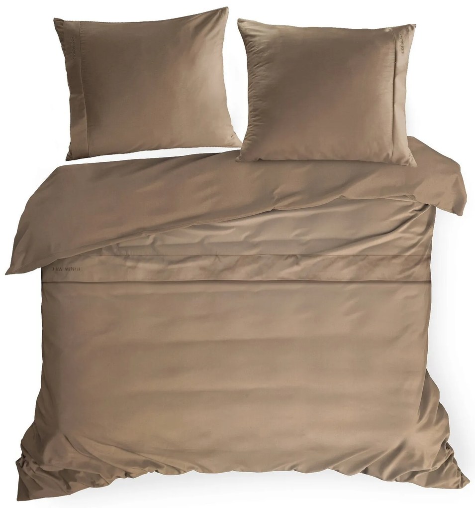 MAKOSATÉNOVÉ OBLIEČKY EVA MINGE ELEGANT1E 200X220 CM, 2 KS 70X80 CM SVETLOHNEDÉ