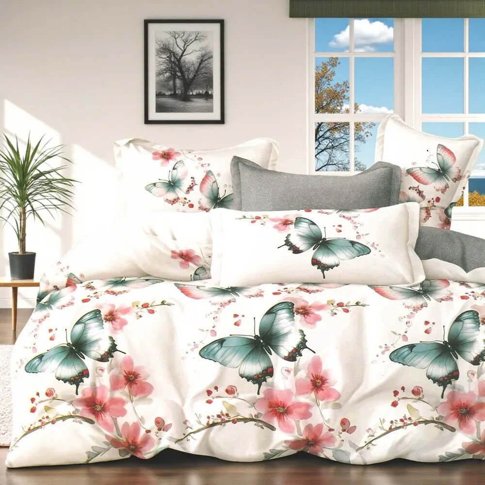 Bavlnené obliečky Homa TELIAN BUTTERFLY 7-dielna sada 140x200 cm