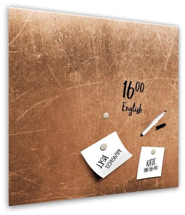 Magnetická tabuľa Styler Grey Copper, 30 × 30 cm