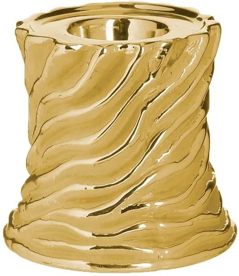 Keramický svietnik v zlatej farbe InArt Votive, ⌀ 10 cm